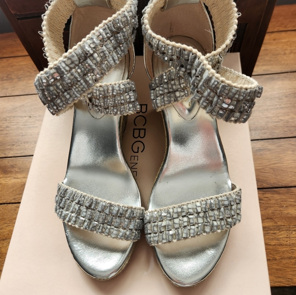 BCBG Wedge Sandals - Picture 2 of 5